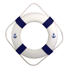 Рятувальний круг декоративний Sea Club біло-синій, d-50 см (5565.V)