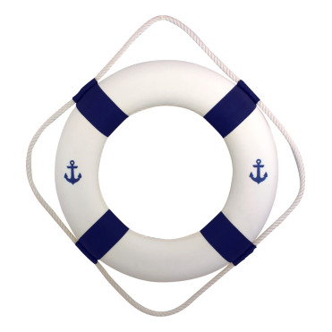 Рятувальний круг декоративний Sea Club біло-синій, d-50 см (5565.V)