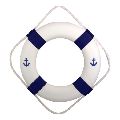 Рятувальний круг декоративний Sea Club біло-синій, d-50 см (5565.V)