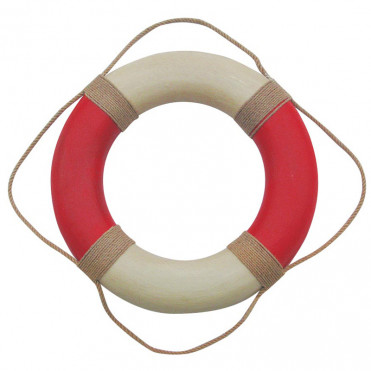 Рятувальний круг декоративний Sea Club біло-червоний (d-49 см) (5580.V)