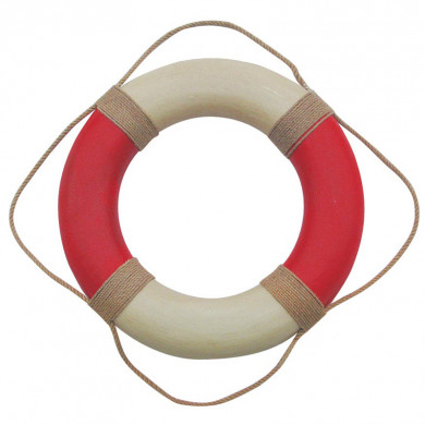 Рятувальний круг декоративний Sea Club біло-червоний (d-49 см) (5580.V)