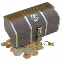 Скарбничка Sea Club Скриня з латунним замком та 2-ма ключами (14x8x6,5 см) (9005.V)
