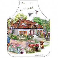 Фартух кухонний Village Life Білий дворик(77x59см) (023-6111)