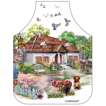 Фартух кухонний Village Life Білий дворик(77x59см) (023-6111)
