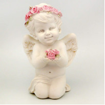 Фігурка декоративна ангелочок, 10х9х5 см. (598-043)