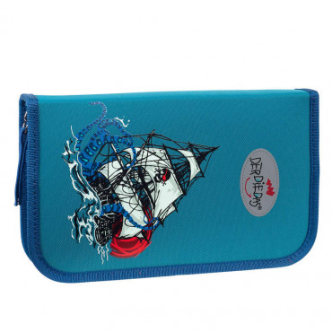 Школьный ранец DerDieDas Ergoflex Blue octopus КОРАБЛЬ (8407067)