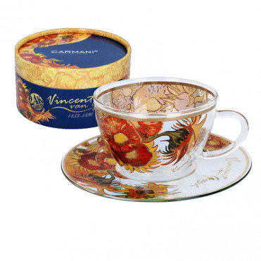 Чашка скляна Ван Гог Соняшники (250 мл) (841-6201)
