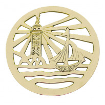 Підставка під гаряче Sea Club Маяк та вітрильник (d-19,5 см) (7502.V)